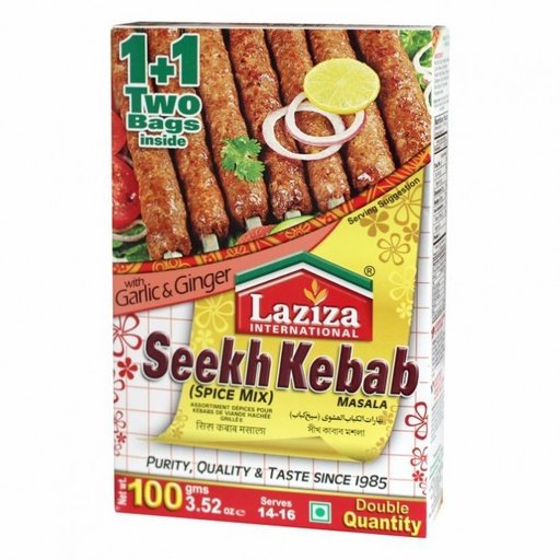 LAZIZA SEEKH KEBAB MASALA 100G